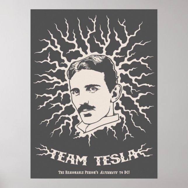 Poster Équipe Tesla (Devant)