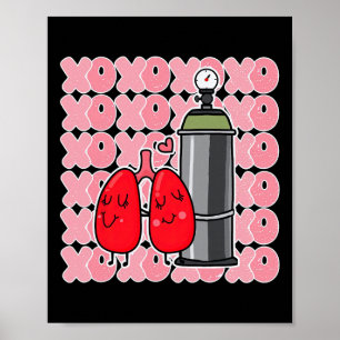 Poster Équipe Xoxo Lung Squad thérapeute respiratoire inf