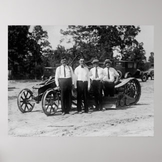 Poster Équipement de construction routière des années 192