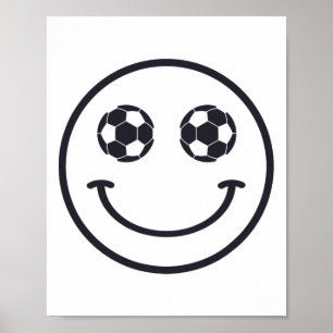 Poster Équipement de football Smile Soccer Byll Cool pour