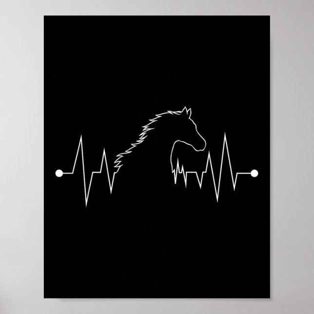 Poster Équitation Cheval Amant Cadeau Enfants Femmes Homm (Devant)