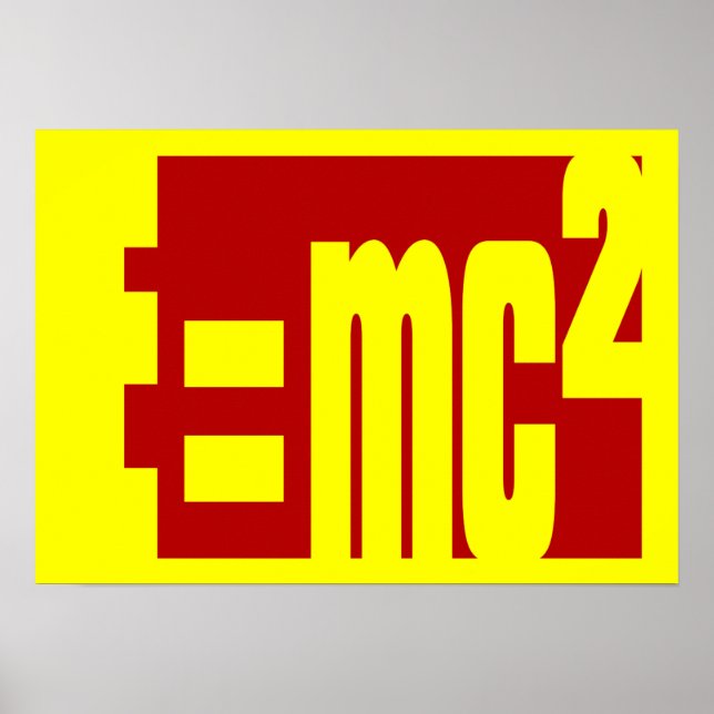 Poster Équivalence énergétique de masse (Devant)