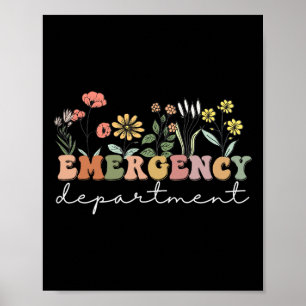 Poster Er Infirmière Service d'urgence Salle d'urgence Sa