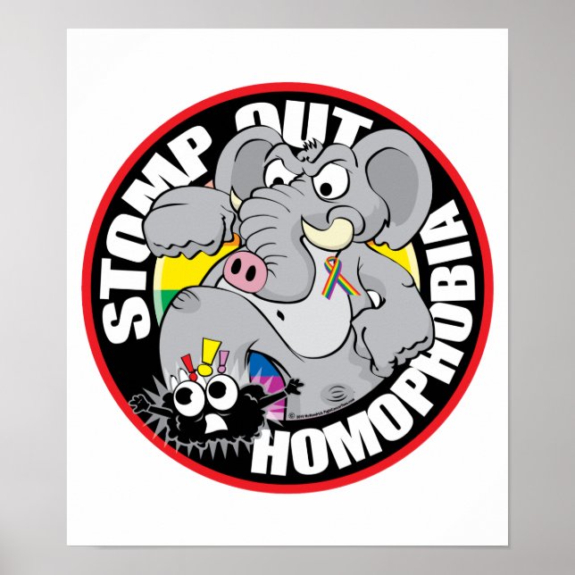 Poster Éradiquer l'homophobie (Devant)