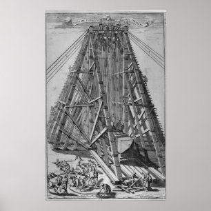 Poster Erection de l'ancienne obèse égyptienne