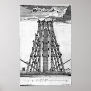 Poster Erection de l'ancienne obèse égyptienne