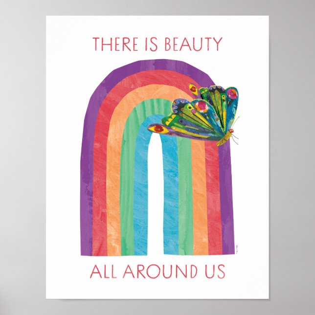 Poster Eric Carle | Il y a de la beauté autour de nous (Devant)