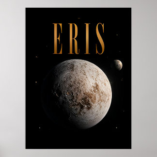 Poster Eris Luxe Planète Naine Spatiale
