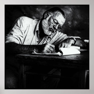 Poster Ernest Hemingway au Kenya