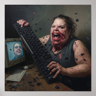 Poster Erreur de Rage : Défaillance du Système - Ctrl Alt