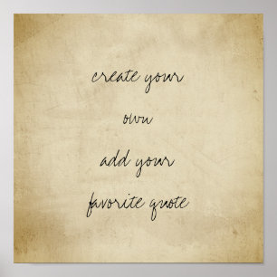 Poster erstellen Sie Ihre eigene bedrängte Textur 