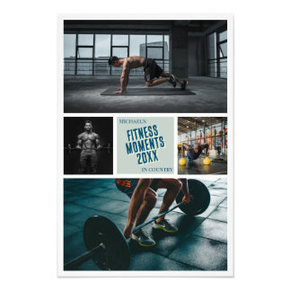 Poster Erstellen Sie Ihre eigene Fitness Foto