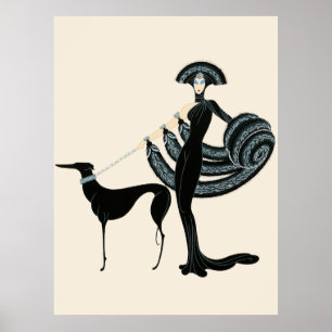 Poster Erté - À la suite théâtrale, Symphonie en noir