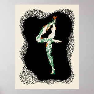 Poster Erté - La Suite Numéraux, Le Numéro 4