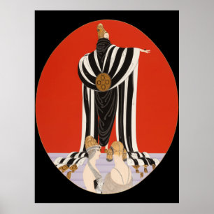 Poster Erté - Monaco [Version Nocturne]
