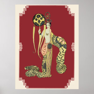 Poster Erté - Suite Princess Asiatique, Bamboo