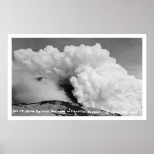 Poster Éruption 1912 de volcan de Katmai