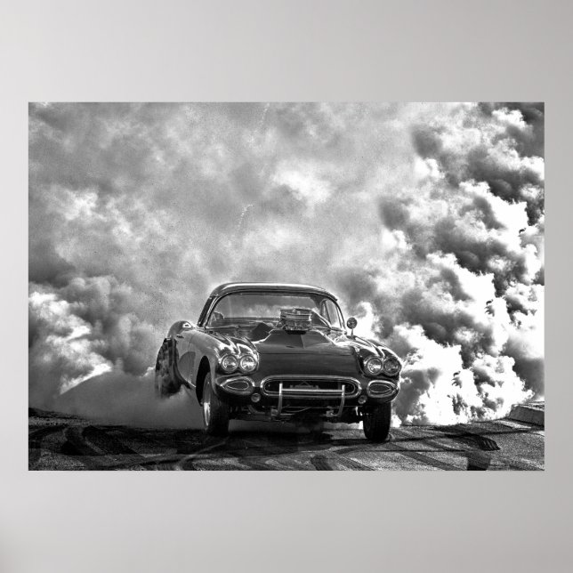 Poster Éruption de la corvette en 1958 (Devant)