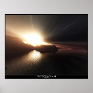 Poster Éruption de la lumière