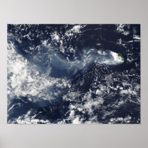 Poster Éruption du piton de la Fournaise, Isla de la Réun