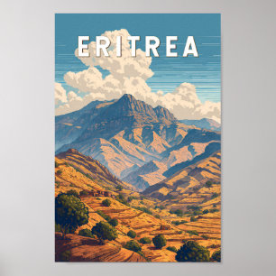 Poster Erythrée Illustration Voyage Art Vintage