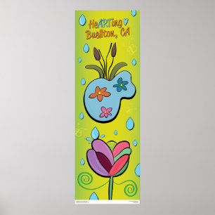 Poster - Es regnet Blume - Buellton.Art