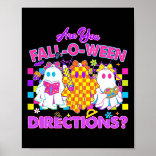 Poster Es-tu Fall-o-ween Directions Mignonne Enseignant F