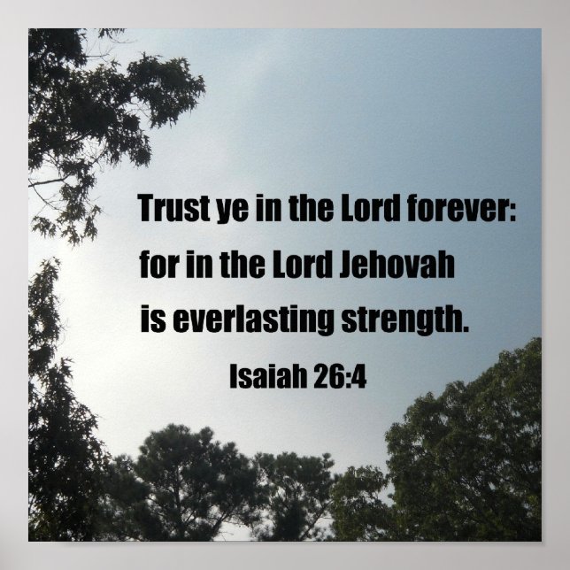 Poster Ésaïe 26:4 (Devant)