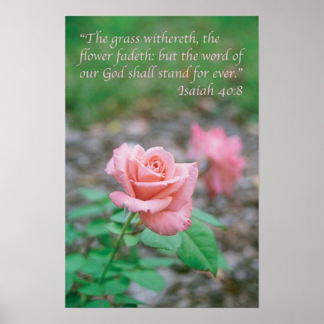 Poster Ésaïe 40:8 (Devant)