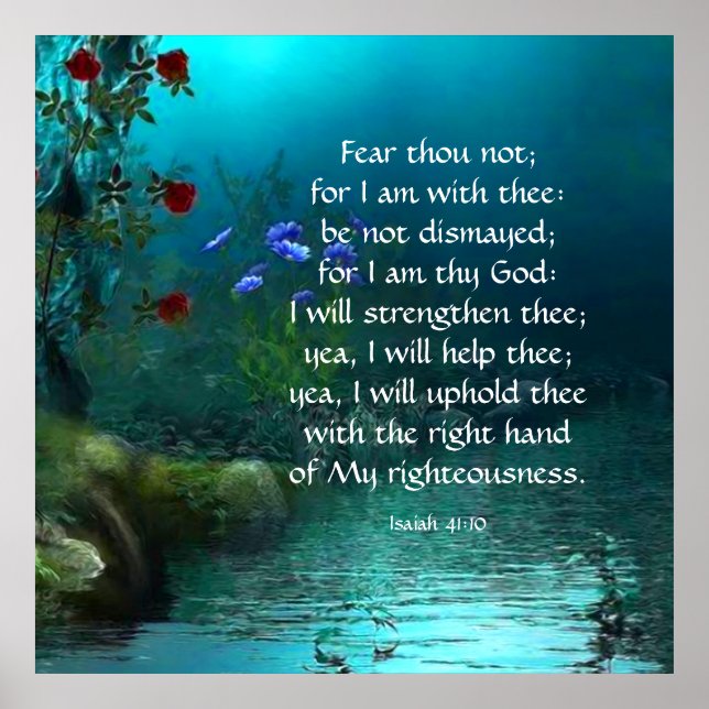 Poster Ésaïe 41:10 (Devant)