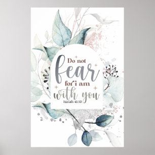 Poster Ésaïe 41:10 Ne crains pas que je sois avec vous, B