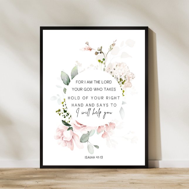 Poster Ésaïe 41:13 Verse de la Bible (Créateur téléchargé)