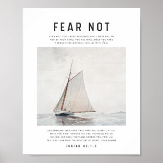 Poster Esaïe 43:1-3 Ne crains pas