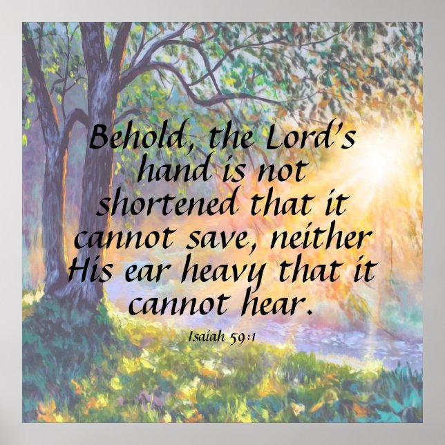 Poster Ésaïe 59:1 (Devant)