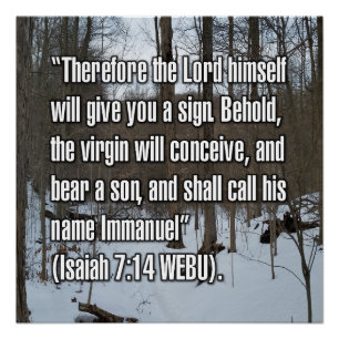 Poster Ésaïe 7:14 WEBU