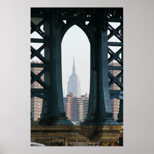 Poster ESB de pont de Manhattan