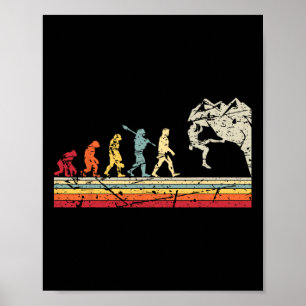 Poster Escalade de rochers Évolution humaine Grimpeur vin