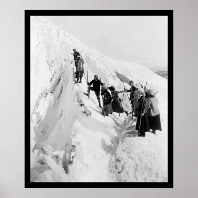 Poster Escalade du glacier Paradise 1921 (Devant)