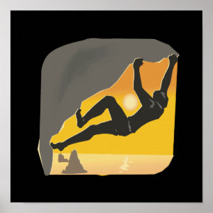 Poster Escalade rocheuse 2