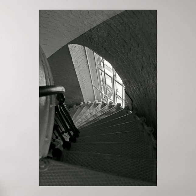 Poster Escalier abrupt descendant (Devant)
