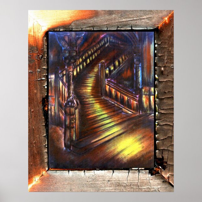 Poster Escalier de lumière (Devant)