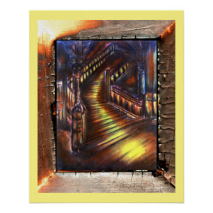 Poster Escalier de lumière