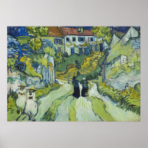 Poster Escalier de Van Gogh à Auvers Paysage Artistique