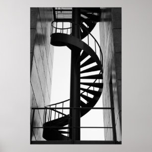 Poster Escalier en spirale