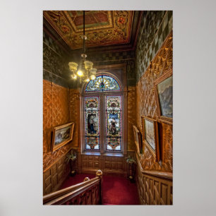 Poster Escalier en verre tendu Clark Mansion - MONTANA