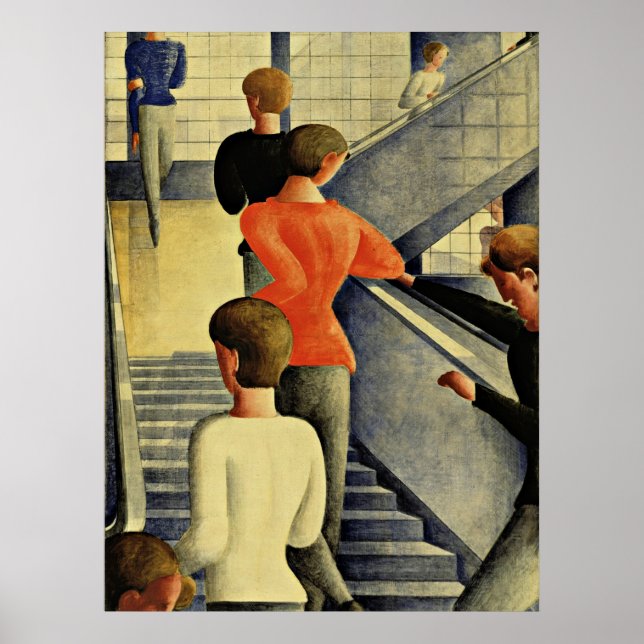 Poster Escalier Schlemmer - Bauhaus (Devant)