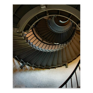 Poster Escalier Spiral du phare