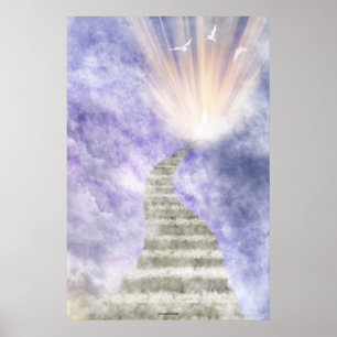 Poster Escalier vers le ciel