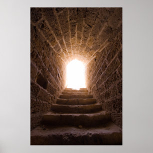 Poster Escalier vers le ciel affiche/imprimé