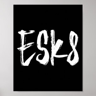 Poster Esk8 - Skateboard Électrique